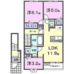 アールポート・E 3LDKの間取図画像