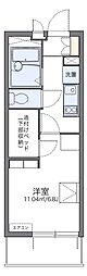 レオパレススカイ仙台 1Kの間取図画像