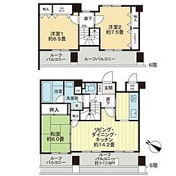 ライオンズマンション柏木 3LDKの間取図画像