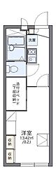 レオパレスフローラル 1Kの間取図画像