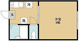 ステーシア宮城野通 1Kの間取図画像