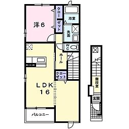 イースト・シップ参番館 1LDKの間取図画像