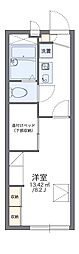 レオパレスエスポワール折立1 1Kの間取図画像