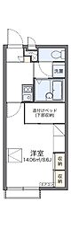 レオパレスウエストプラザ愛子2 1Kの間取図画像