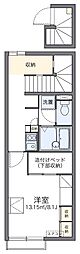 レオパレス美田園東 1Kの間取図画像