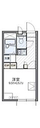 レオパレスしおり 1Kの間取図画像