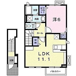 セラーノ1 1LDKの間取図画像