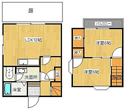 ヴィラエース 2LDKの間取図画像
