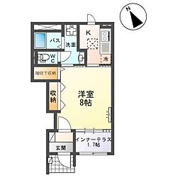 Planete・YSK(プラネート・YSK) 1階1Kの間取り