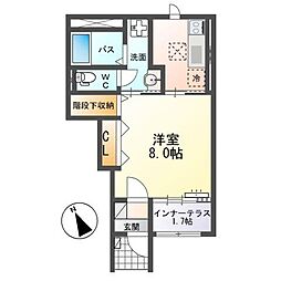 N・Vermeer（エヌ　フェルメール） 1階1Kの間取り