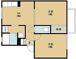 セジュールＡ 2階