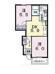 ボヌールあべ 1階/-
