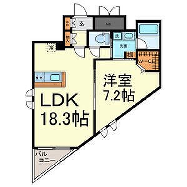 愛知県名古屋市東区東大曽根町(賃貸マンション1LDK・3階・54.28㎡)の写真 その2