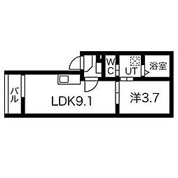 間取図画像 1LDK
