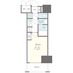 名古屋市営桜通線 丸の内駅 徒歩1分の賃貸マンション 5階1Kの間取り