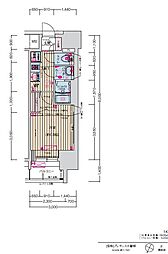 JR中央本線 大曽根駅 徒歩7分の賃貸マンション 14階1Kの間取り