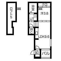 メゾン　アヴェニール 3階1SLDKの間取り