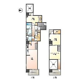 M’s Ark Hisaya-odori 12階3LDKの間取り