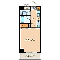 Belle　Vivre新栄 3階1Kの間取り