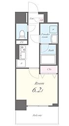 ル・シエル葵 6階1Kの間取り