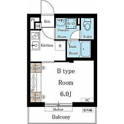 リブリ・千種 3階1Kの間取り