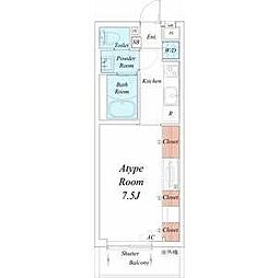 リブリ・JSN 1階1Kの間取り