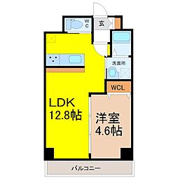 Ceres須ヶ口駅前 4階1LDKの間取り