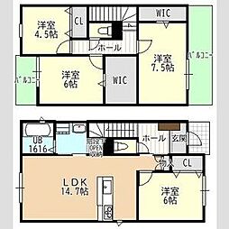 金屋2-391KODATEXVI 4LDKの間取り