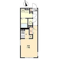 LUORE城西 3階ワンルームの間取り