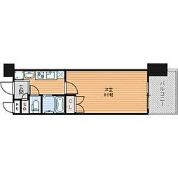 パルティール今池アネックス 8階1Kの間取り