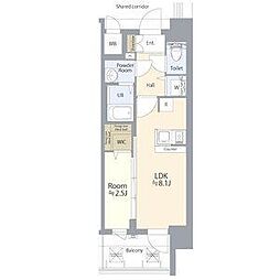 エスリード ザ・レガリア新栄ALTAIER 1LDKの間取図画像