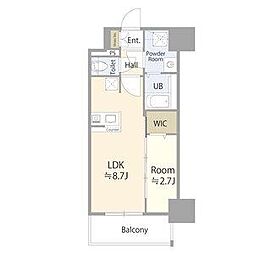 名古屋市中区新栄2丁目マンション 1LDKの間取図画像