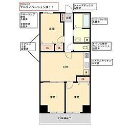 レジデンス代官町スクエア 3LDKの間取図画像