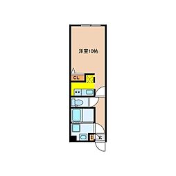 quadorIMAIKEEAST ワンルームの間取図画像