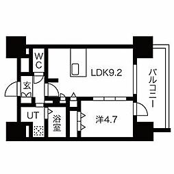 ファステートNAGOYA今池バレンシア 1LDKの間取図画像