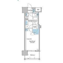 ブランシエスタ泉 1Kの間取図画像