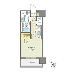 エディアン千種 1Kの間取図画像