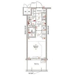 MAXIV新栄 1Kの間取図画像