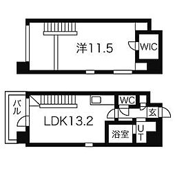 丸の内スクエア 1LDKの間取図画像