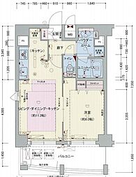 プレサンス泉シティアーク 1LDKの間取図画像