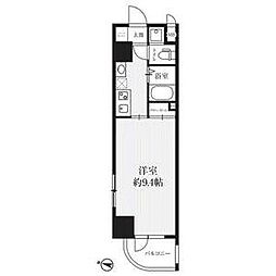 HF久屋大通レジデンス 1Kの間取図画像