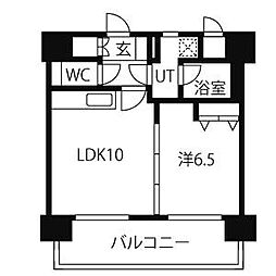 スタジオスクエア泉 1LDKの間取図画像
