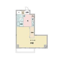 ISMIZUMI 1Kの間取図画像