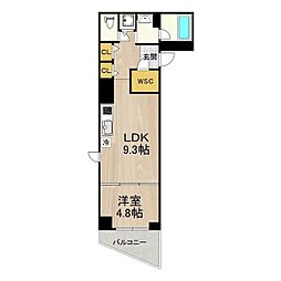プライムアーバン泉 1LDKの間取図画像