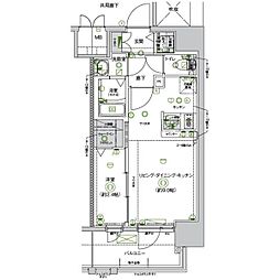 CRESTTAPP志賀本通 1LDKの間取図画像
