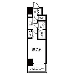 エスリード葵桜通り 1Kの間取図画像