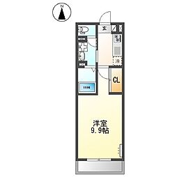 Forest hill(フォレスト ヒル) 1Kの間取図画像