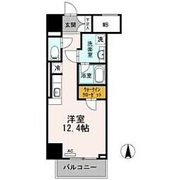 御幸レジデンス丸の内 ワンルームの間取図画像