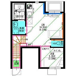 TRES新守山(トレス新守山) 1LDKの間取図画像