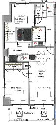 名古屋市東区主税町2丁目マンション 2LDKの間取図画像